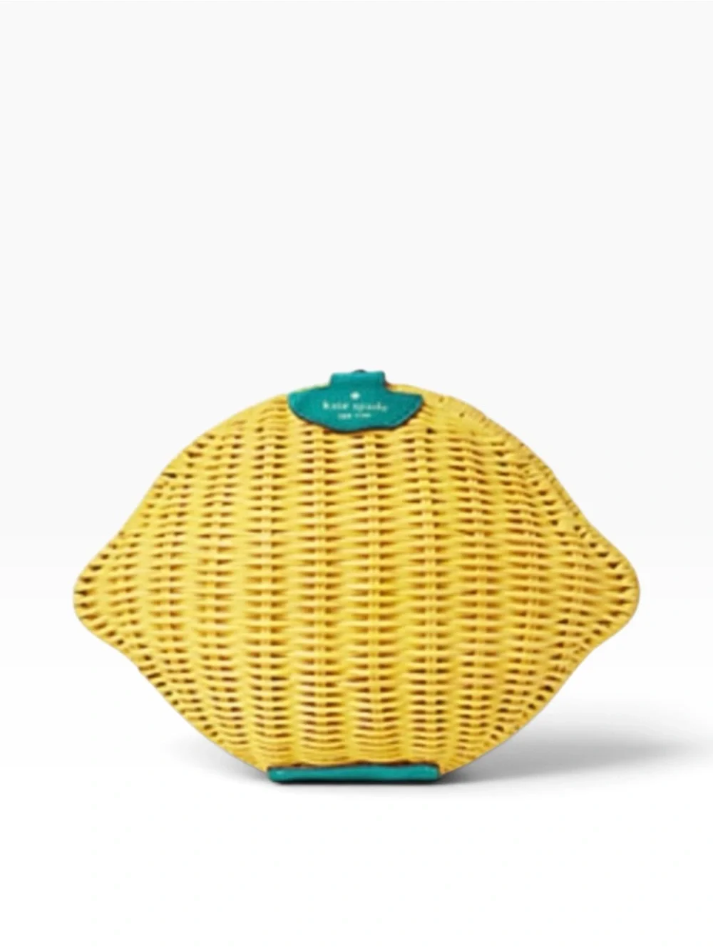 Kate Spade wicker lemon crossbody clutch, new without tags